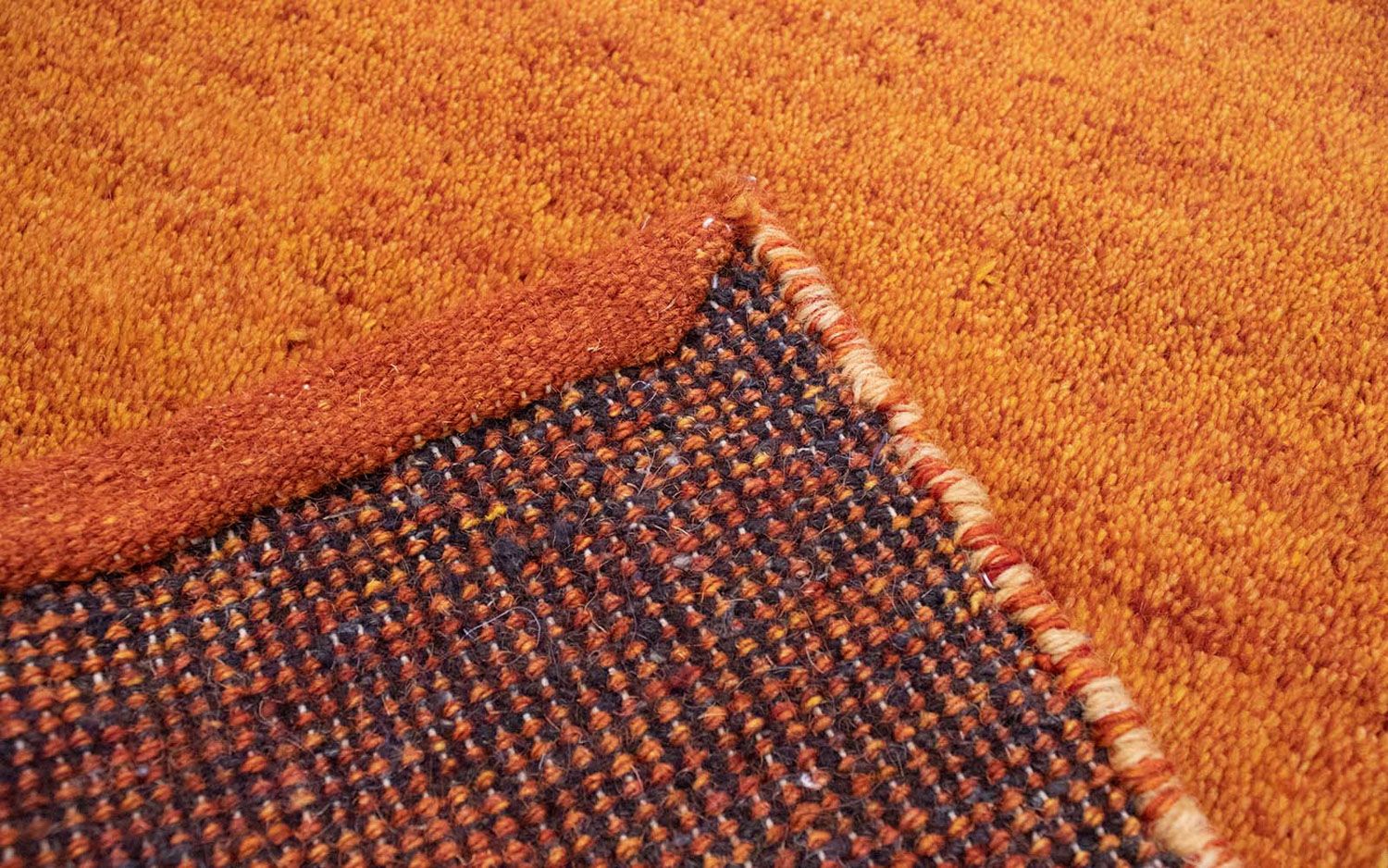 Gabbeh-tæppe - Indus - 90 x 60 cm - orange