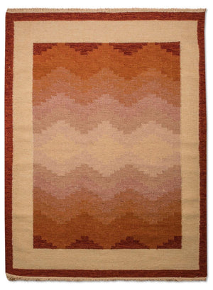 Kelim-tæppe - Trendy - 200 x 140 cm - orange