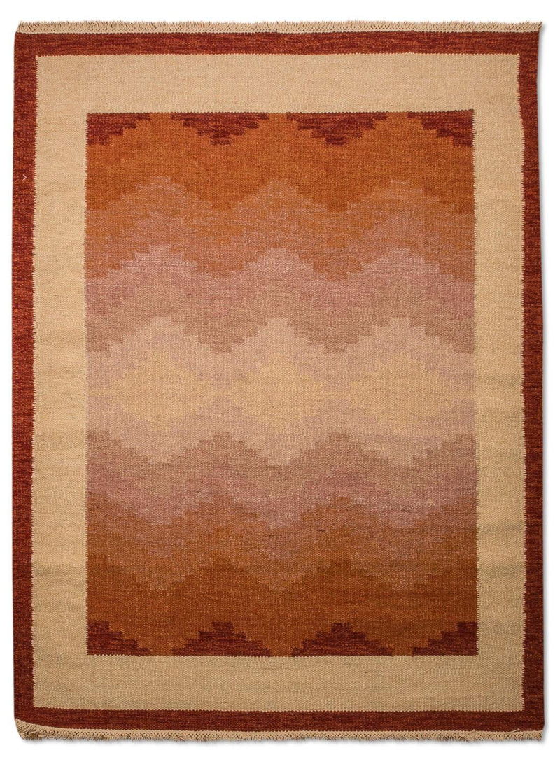 Kelim-tæppe - Trendy - 200 x 140 cm - orange