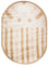 Designer tæppe oval  - 270 x 180 cm - brun