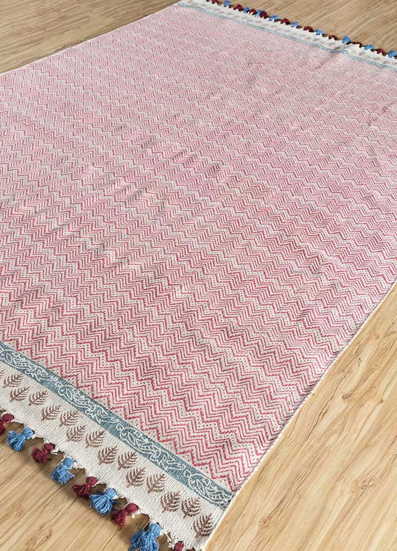 Kelim-tæppe - Trendy - 300 x 180 cm - pink
