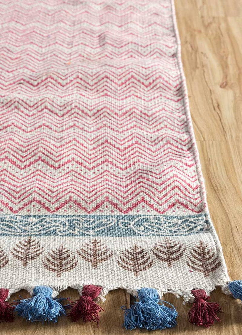 Kelim-tæppe - Trendy - 300 x 180 cm - pink