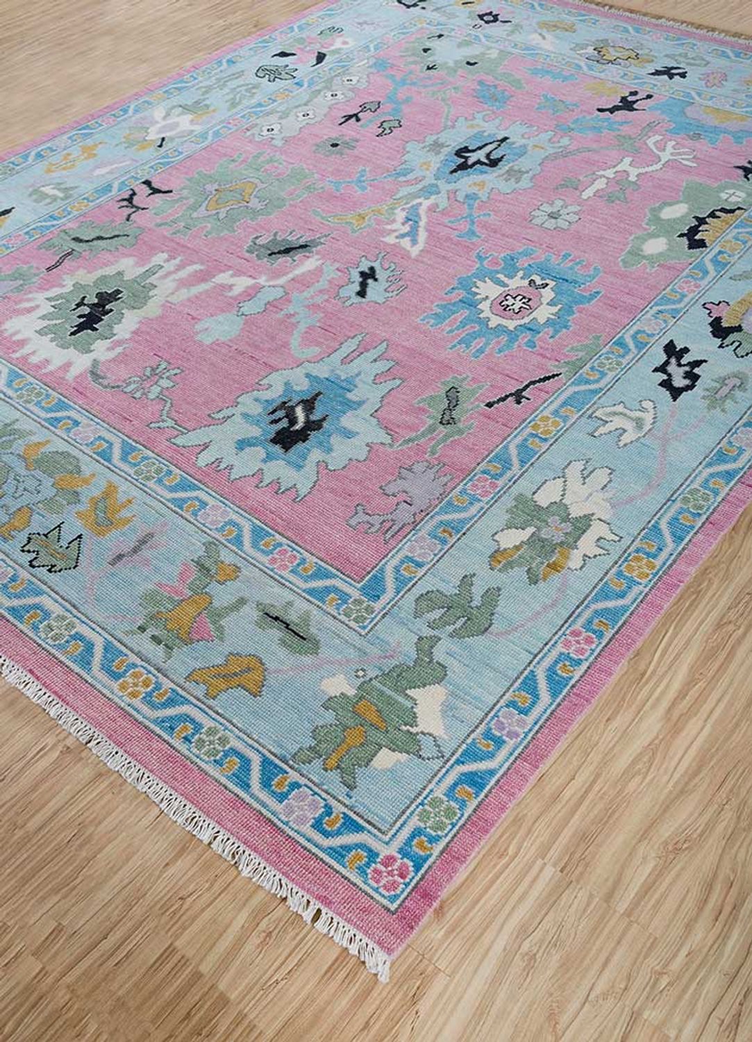 Uldtæppe - 270 x 180 cm - pink