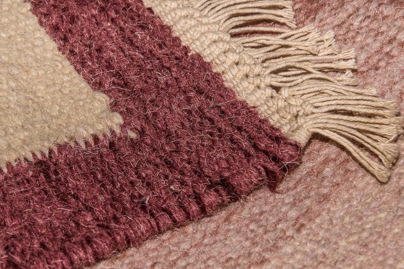 Moderne kilim Tæppe - Uldtæppe