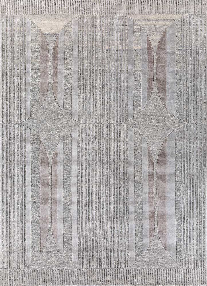 Designer tæppe - 270 x 180 cm - sølv