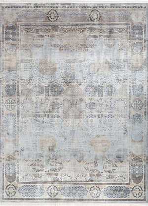 Designer tæppe - 300 x 240 cm - lysegrå