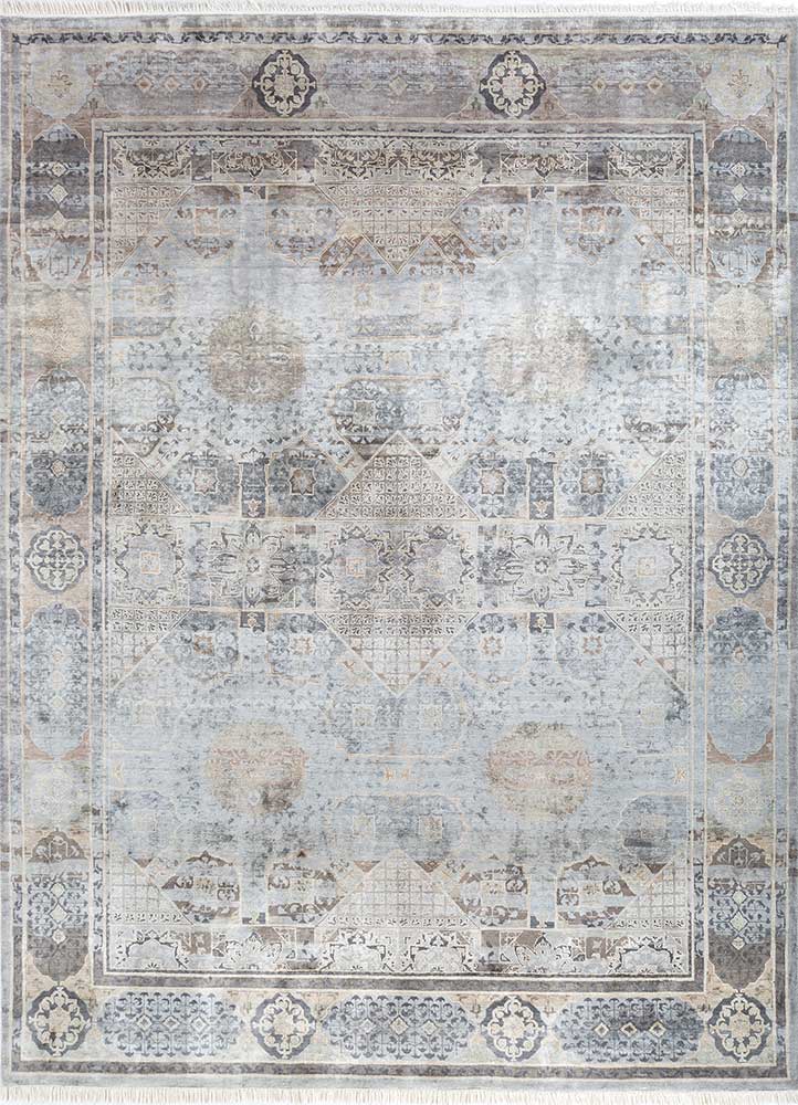 Designer tæppe - 300 x 240 cm - lysegrå