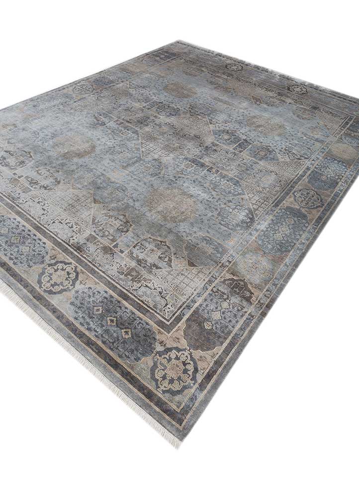 Designer tæppe - 300 x 240 cm - lysegrå