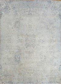 Uldtæppe - 298 x 235 cm - sølv