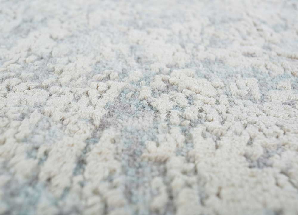 Uldtæppe - 298 x 235 cm - sølv