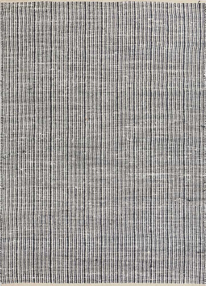 Sisaltæppe - 240 x 150 cm - sort og hvid