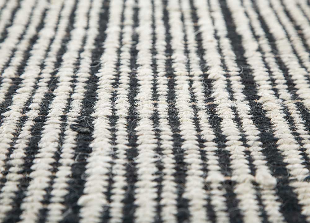 Sisaltæppe - 240 x 150 cm - sort og hvid