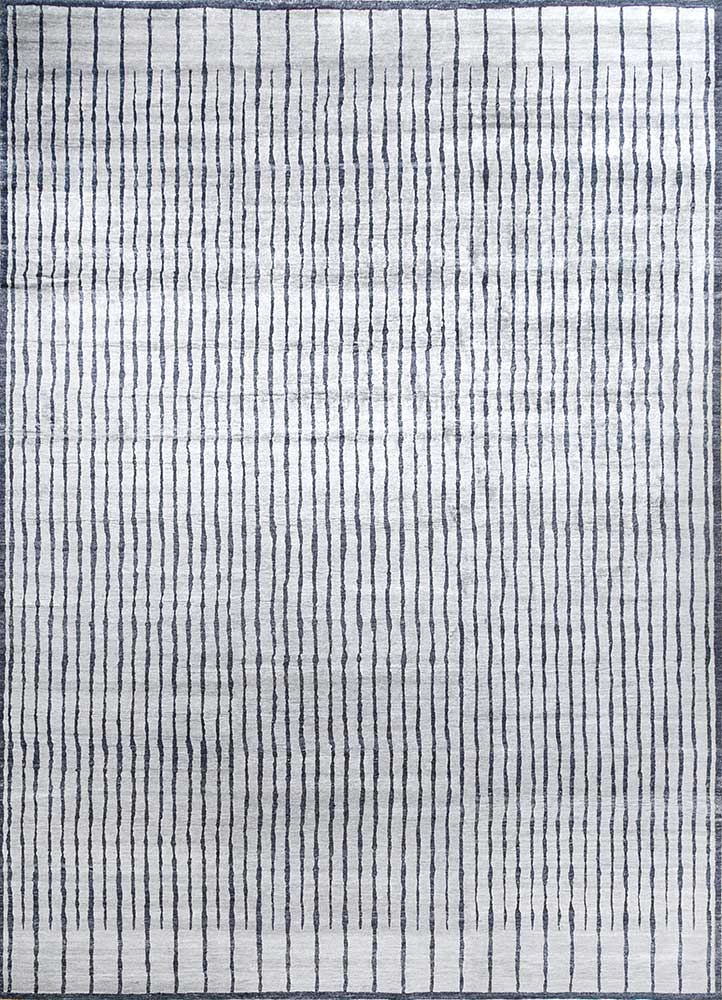 Viskose tæppe - 435 x 255 cm - lysegrå