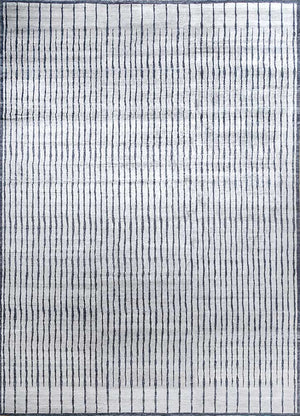 Viskose tæppe - 435 x 255 cm - lysegrå