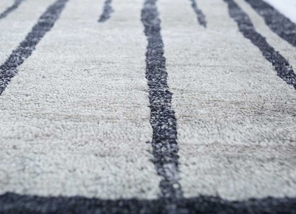 Viskose tæppe - 435 x 255 cm - lysegrå