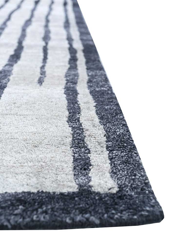 Viskose tæppe - 435 x 255 cm - lysegrå