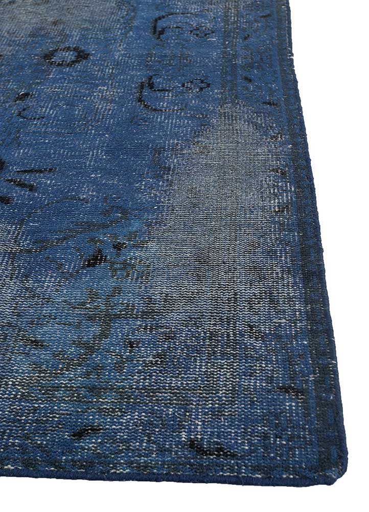 Uldtæppe - 180 x 120 cm - blå