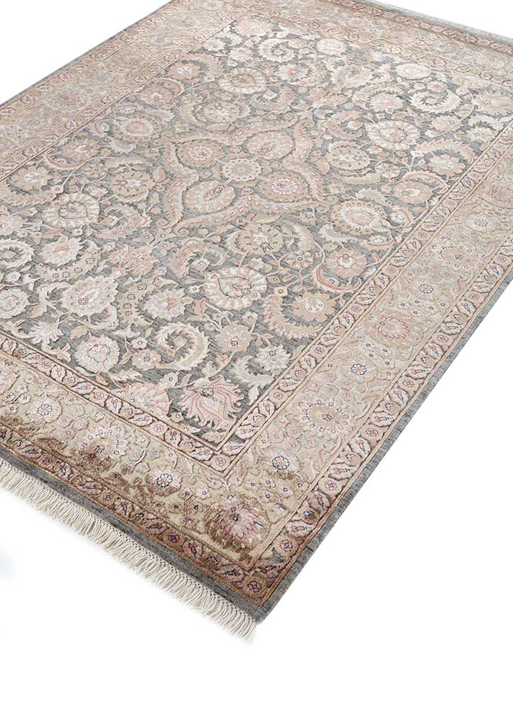 Uldtæppe - 210 x 150 cm - lys beige