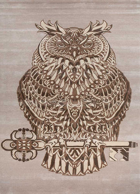 Uldtæppe - 360 x 195 cm - creme