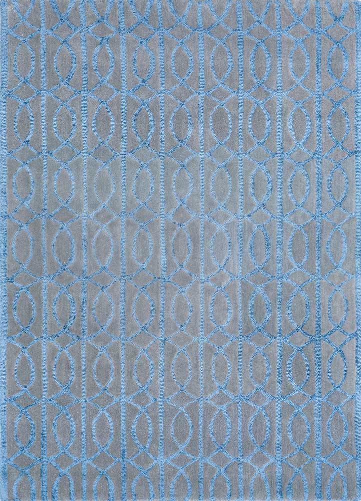 Uldtæppe - 180 x 120 cm - havblå