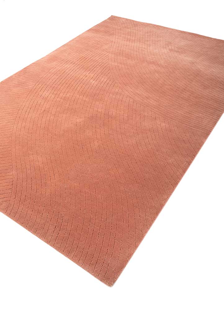 Uldtæppe - 242 x 163 cm - orange