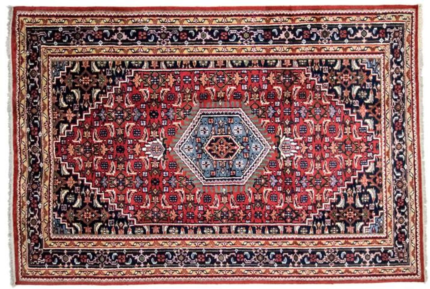 Orientalsk tæppe - 90 x 60 cm - rød