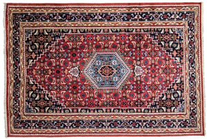 Orientalsk tæppe - 90 x 60 cm - rød