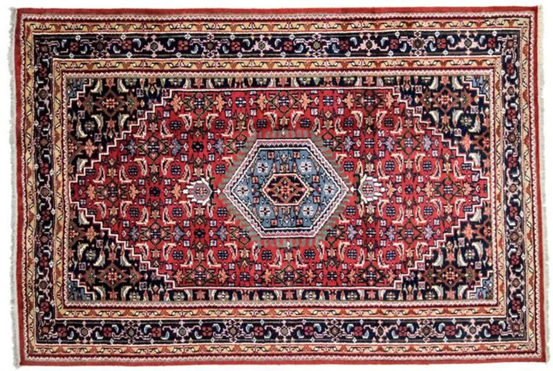 Orientalsk tæppe - 90 x 60 cm - rød