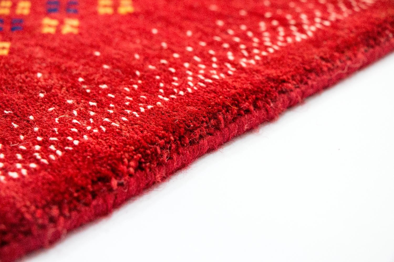 Gabbeh Tæppe - Loribaft Persisk - 250 x 200 cm - rød