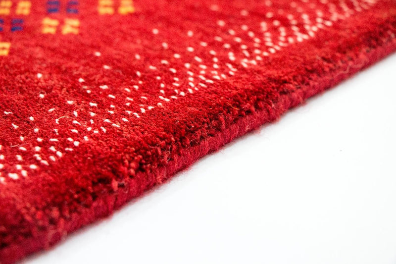 Gabbeh Tæppe - Loribaft Persisk - 250 x 200 cm - rød