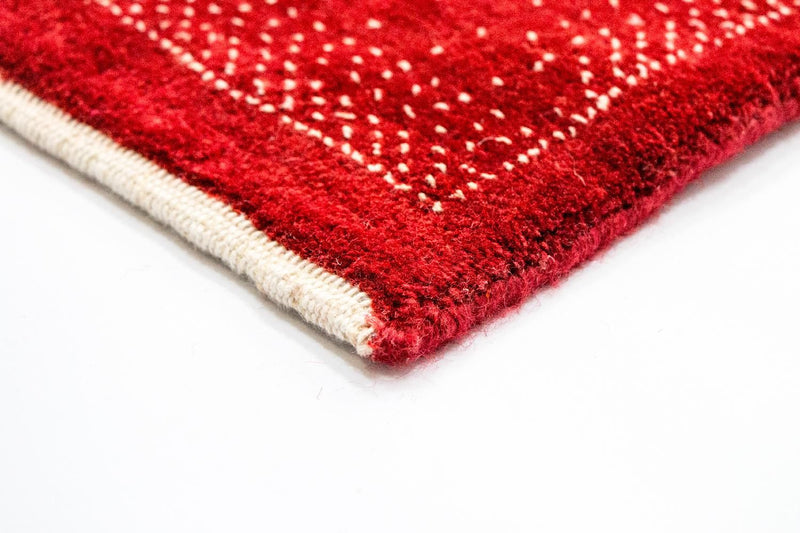 Gabbeh Tæppe - Loribaft Persisk - 250 x 200 cm - rød