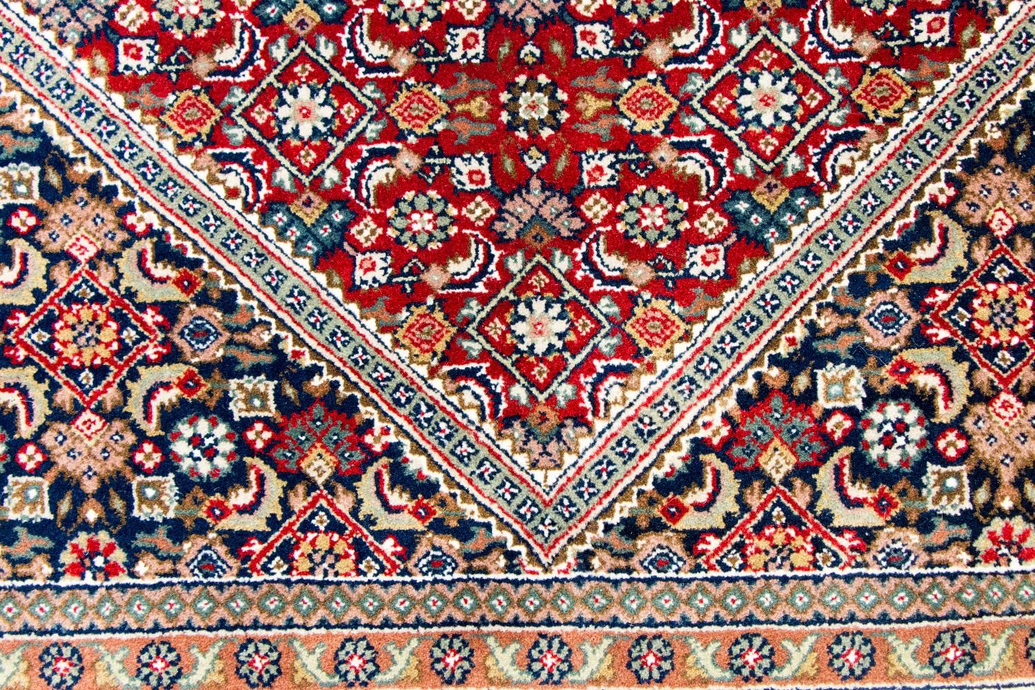 Persisk tæppe - Bijar rundt  - 250 x 250 cm - rød