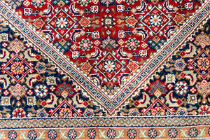 Persisk tæppe - Bijar rundt  - 250 x 250 cm - rød