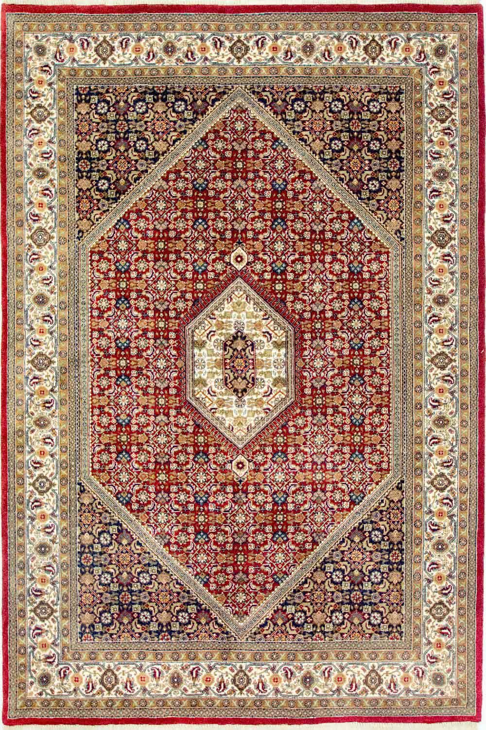 Persisk tæppe - Bijar - 300 x 200 cm - rød