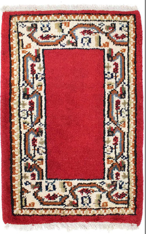 Orientalsk tæppe - 90 x 60 cm - rød