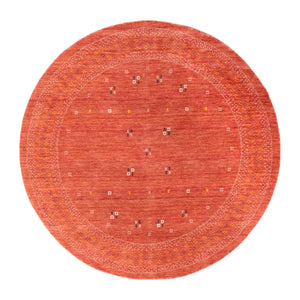 Gabbeh Tæppe - Loribaft Softy - LuxeWeave - rundt