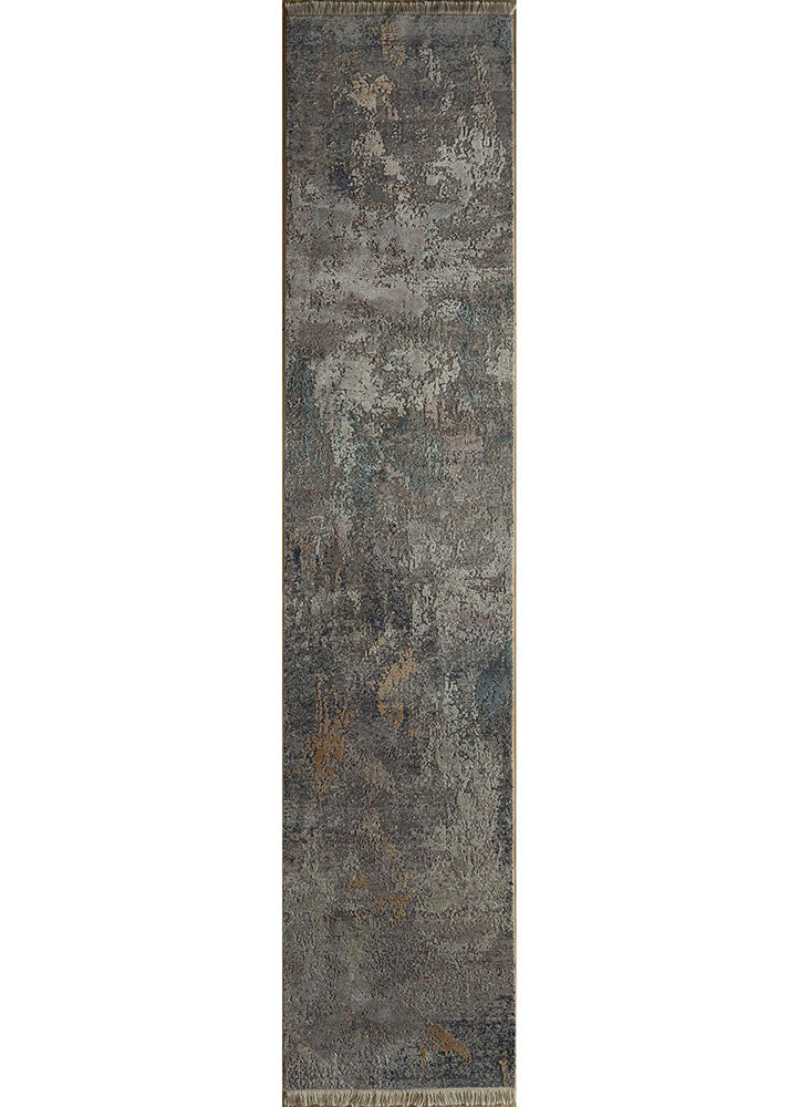 Løber Uldtæppe - 360 x 75 cm - mørkegrå