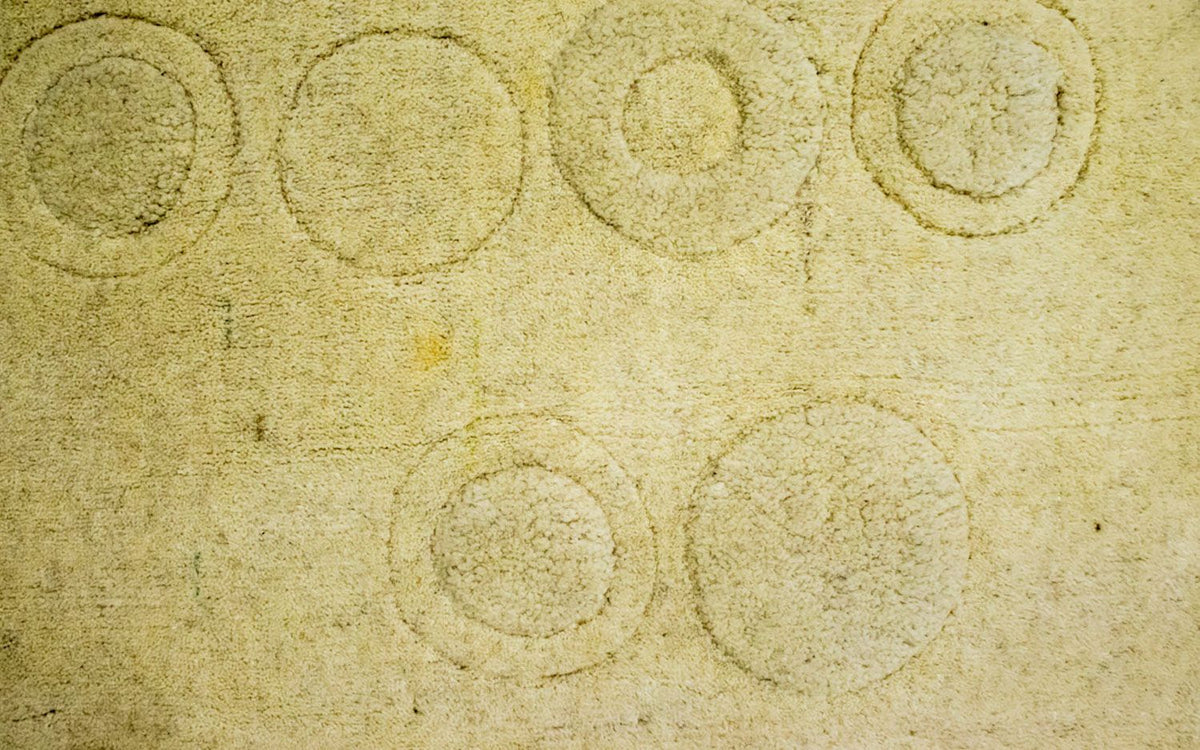 Uldtæppe - 148 x 80 cm - beige