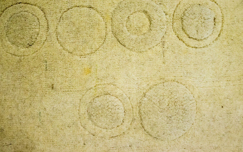 Uldtæppe - 148 x 80 cm - beige
