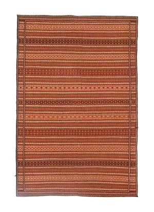 Kelim-tæppe - orientalsk - 242 x 166 cm - brun