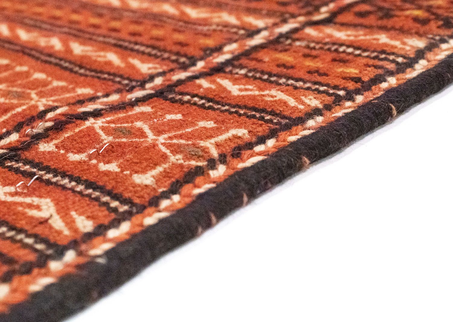 Kelim-tæppe - orientalsk - 242 x 166 cm - brun