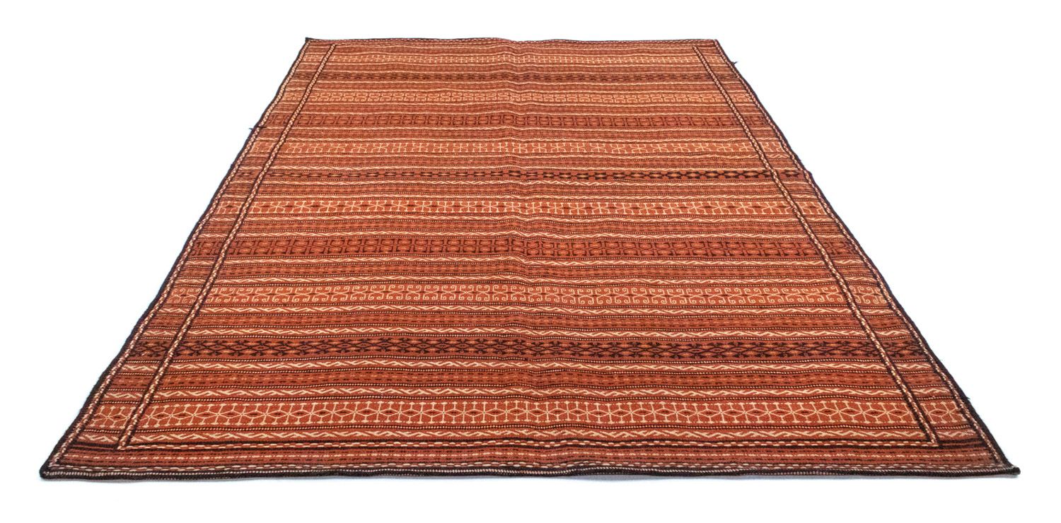 Kelim-tæppe - orientalsk - 242 x 166 cm - brun