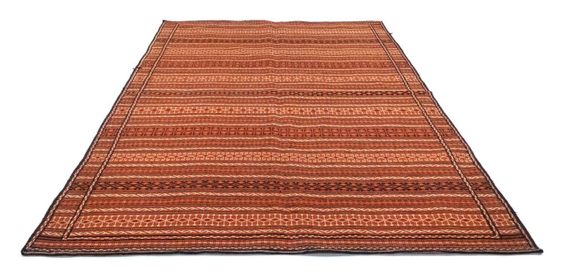 Kelim-tæppe - orientalsk - 242 x 166 cm - brun