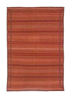 Kelim-tæppe - orientalsk - 242 x 166 cm - brun
