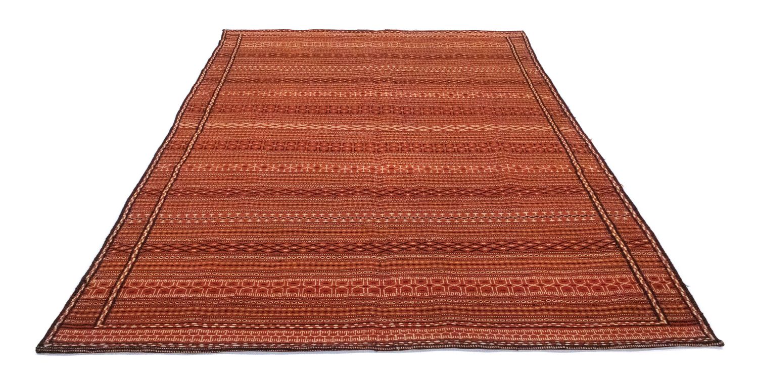 Kelim-tæppe - orientalsk - 242 x 166 cm - brun