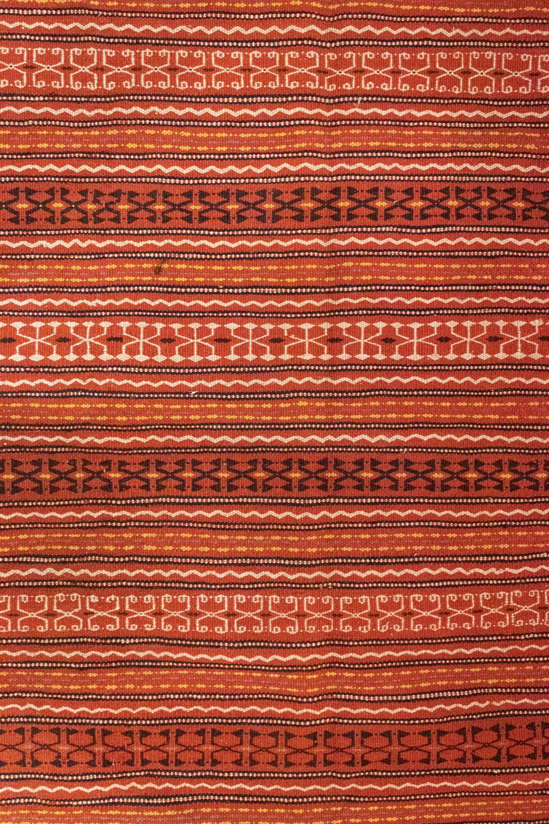 Kelim-tæppe - orientalsk - 296 x 199 cm - orange