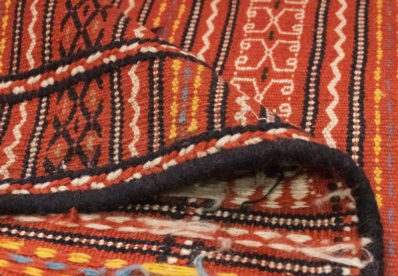 Kelim-tæppe - orientalsk - 296 x 199 cm - orange