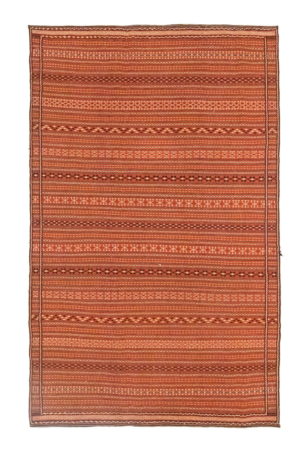 Kelim-tæppe - orientalsk - 300 x 194 cm - orange