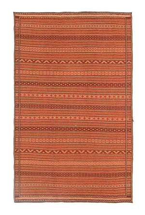 Kelim-tæppe - orientalsk - 300 x 194 cm - orange
