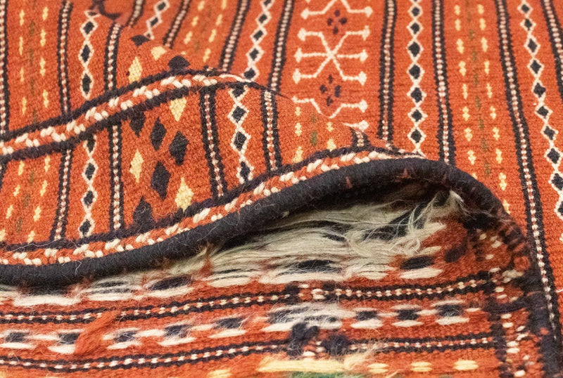 Kelim-tæppe - orientalsk - 300 x 194 cm - orange
